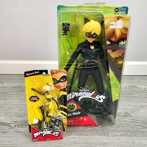 Zagtoon Miraculous Ladybug Cat Noir and Queen Bee Action Figures ZAG Heroez NEW!